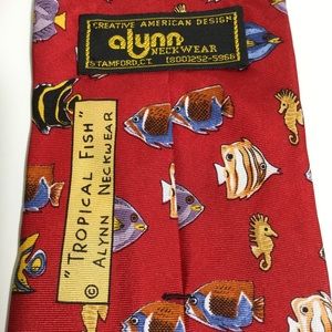 Alynn Tropical Fish Silk Necktie